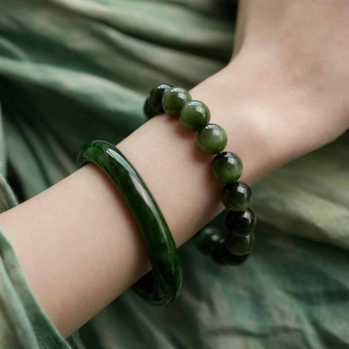 Jade-armbanden