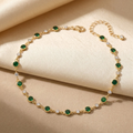 Gouden smaragdketting