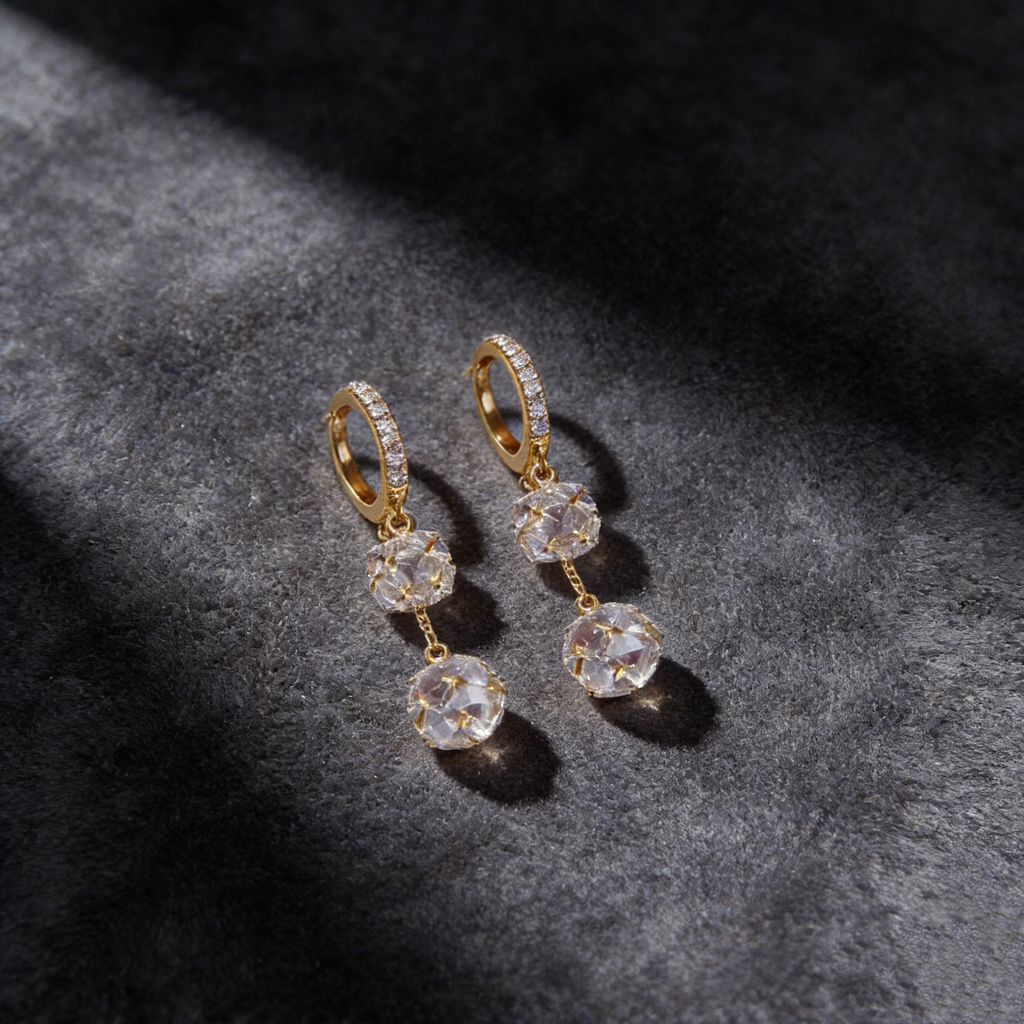 Dubbele boloorbellen met diamant