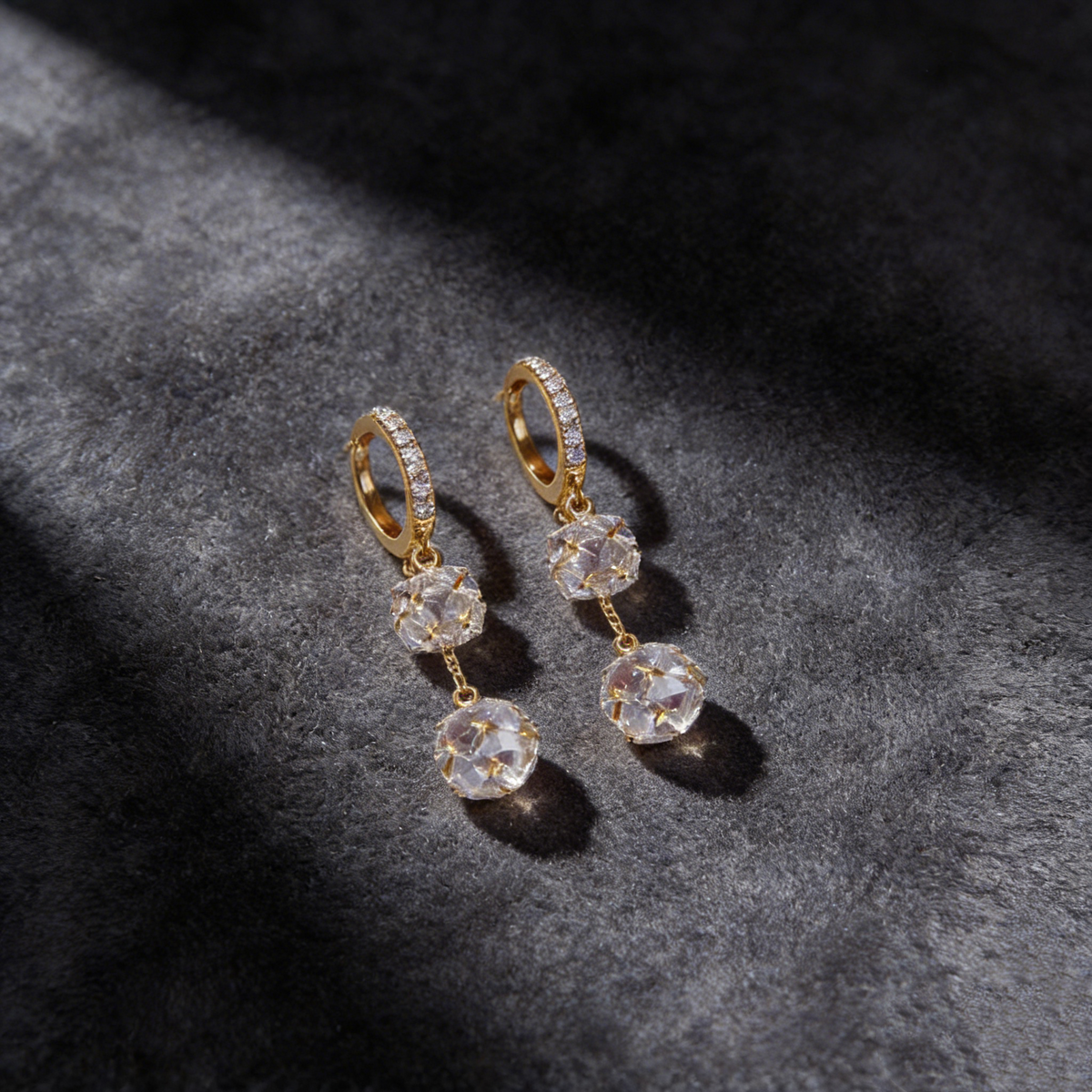Dubbele boloorbellen met diamant