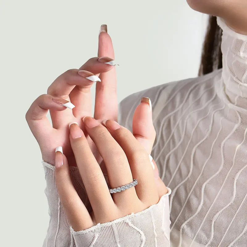 Tijdloze pavé eternityring