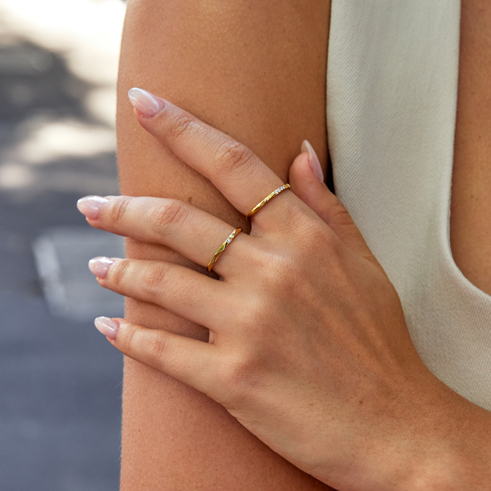 Astrid 18K gouden setring