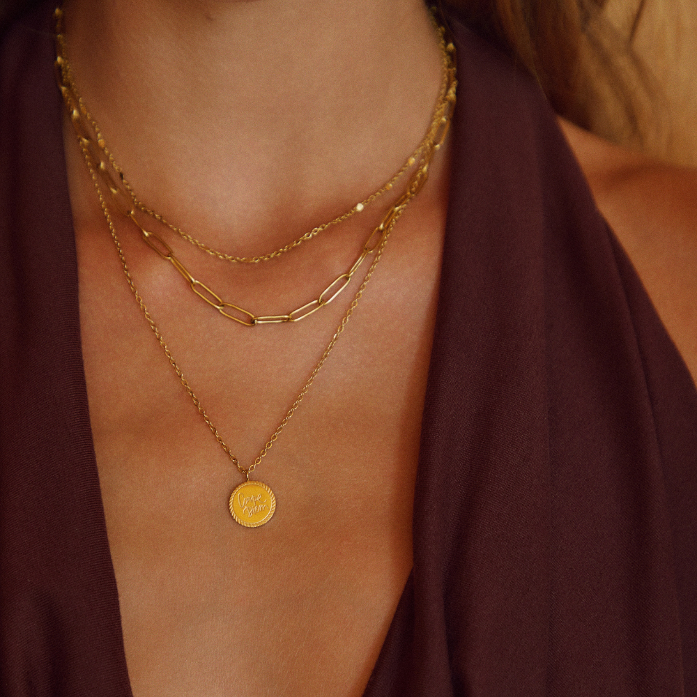 Geya gelaagde muntketting