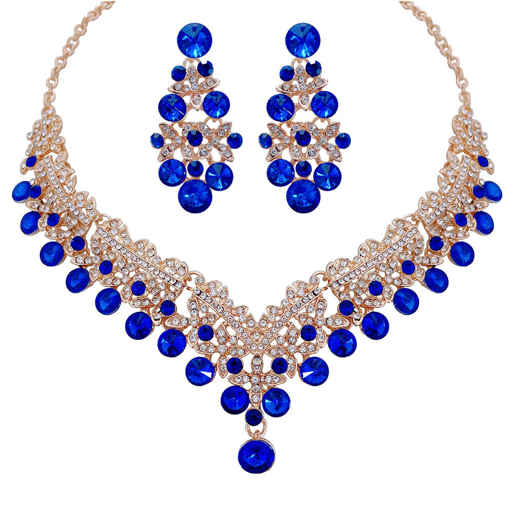 Natuurlijke ketting oorbellenset met edelsteen