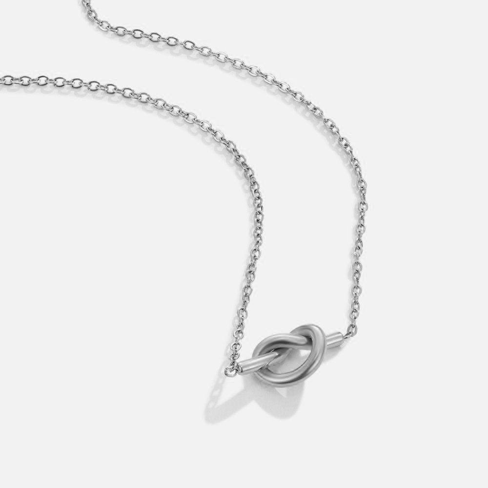 Adela zilveren knoopketting