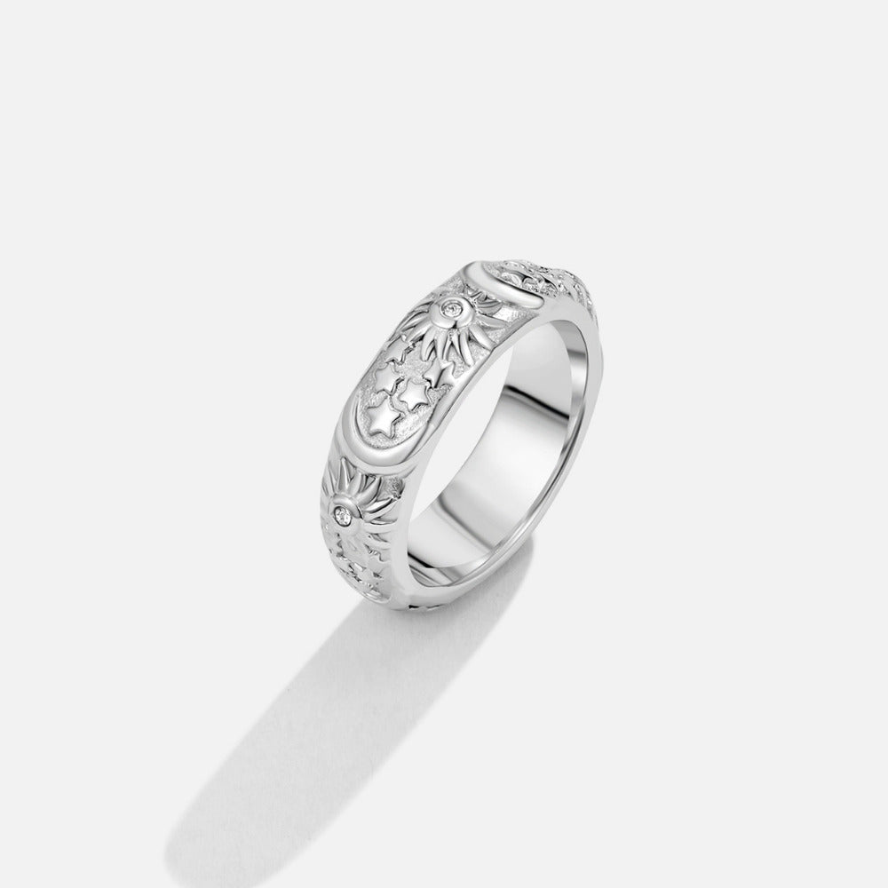 Hemelse zilveren ring