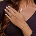 Freya hand kettingarmband met kristal