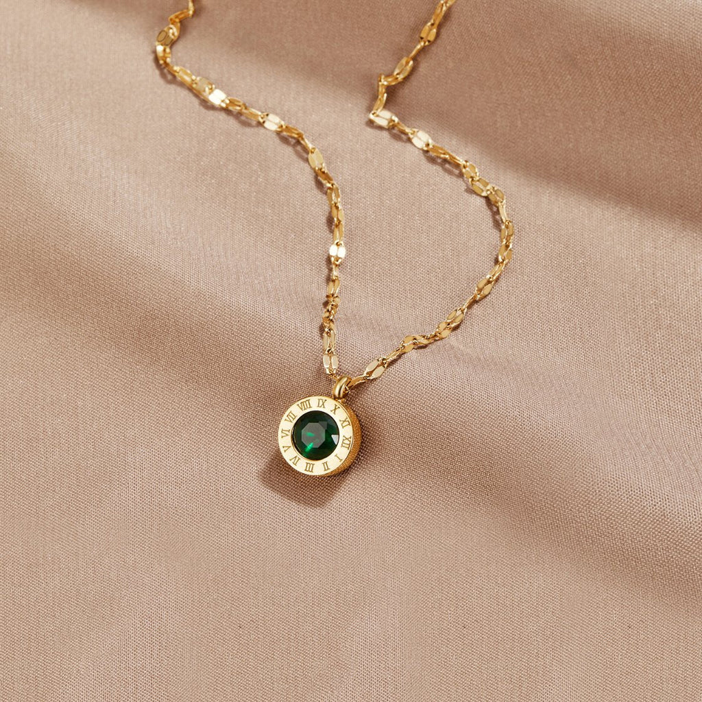 Athena groene kristalketting