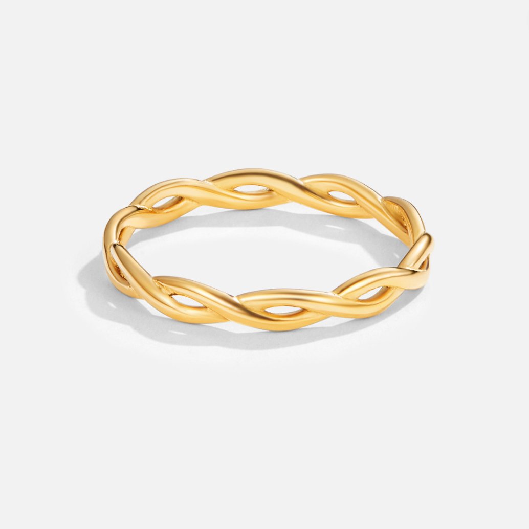 18K gouden infinity twistring