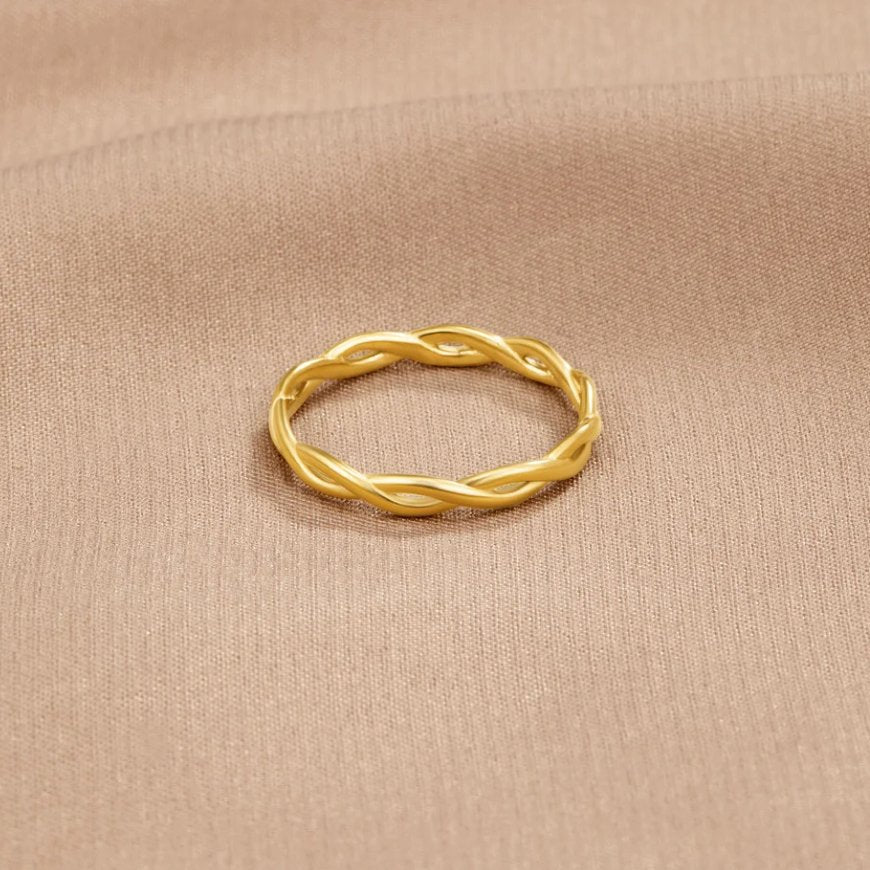 18K gouden infinity twistring