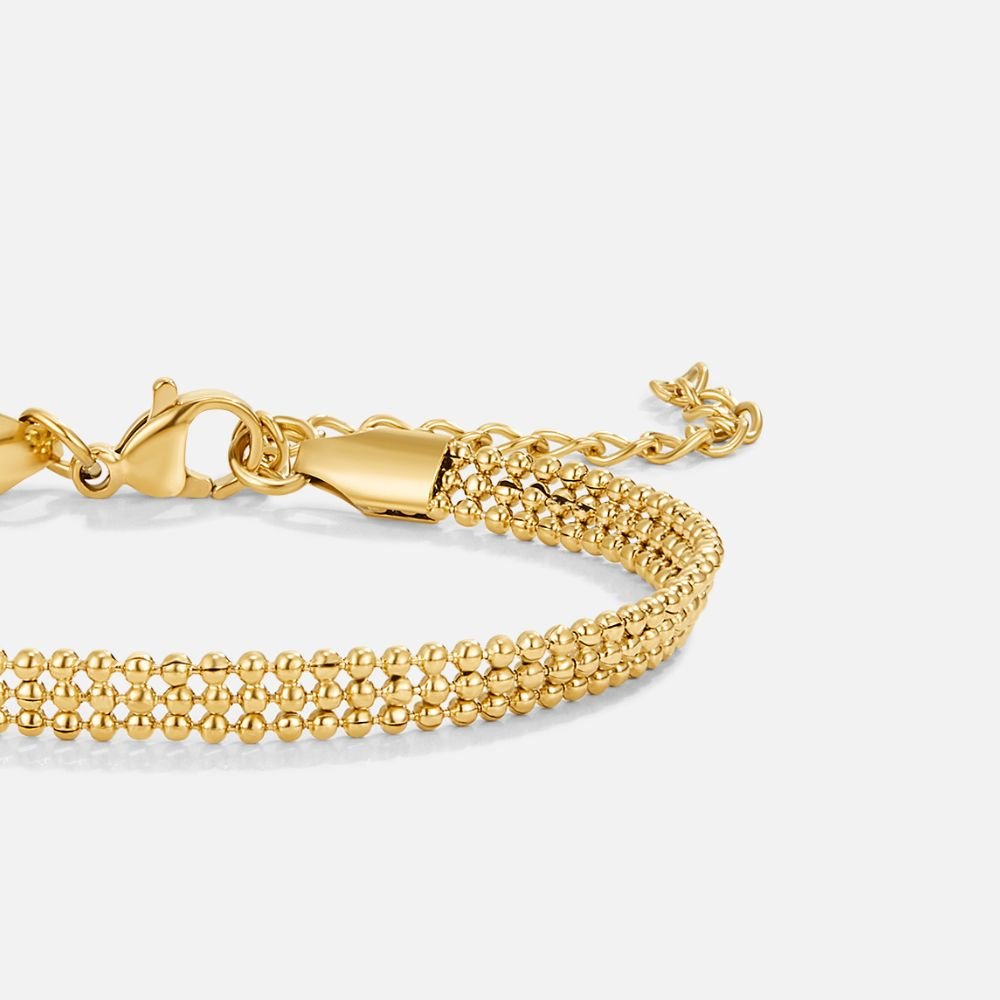 Kralen gouden milaan kettingarmband