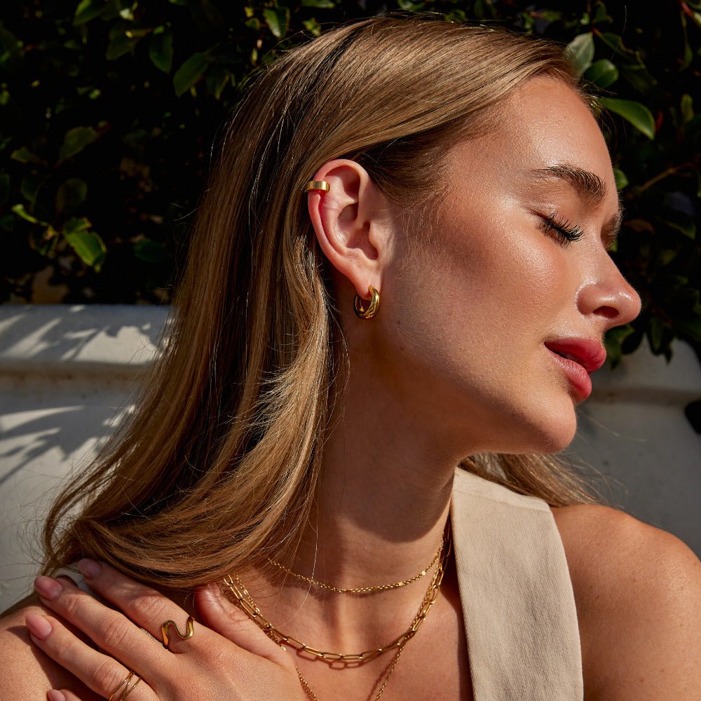 Millie gouden oorbelmanchet