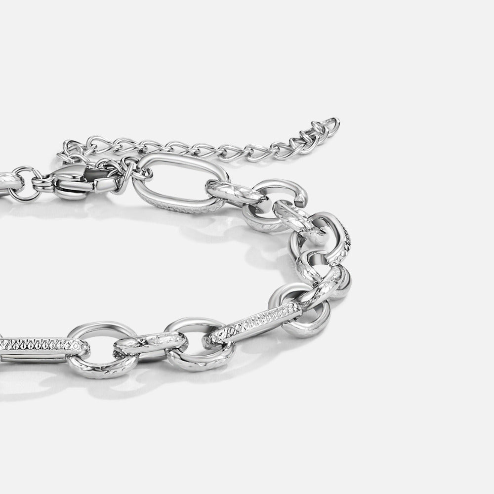 Miriam stevige zilveren armband