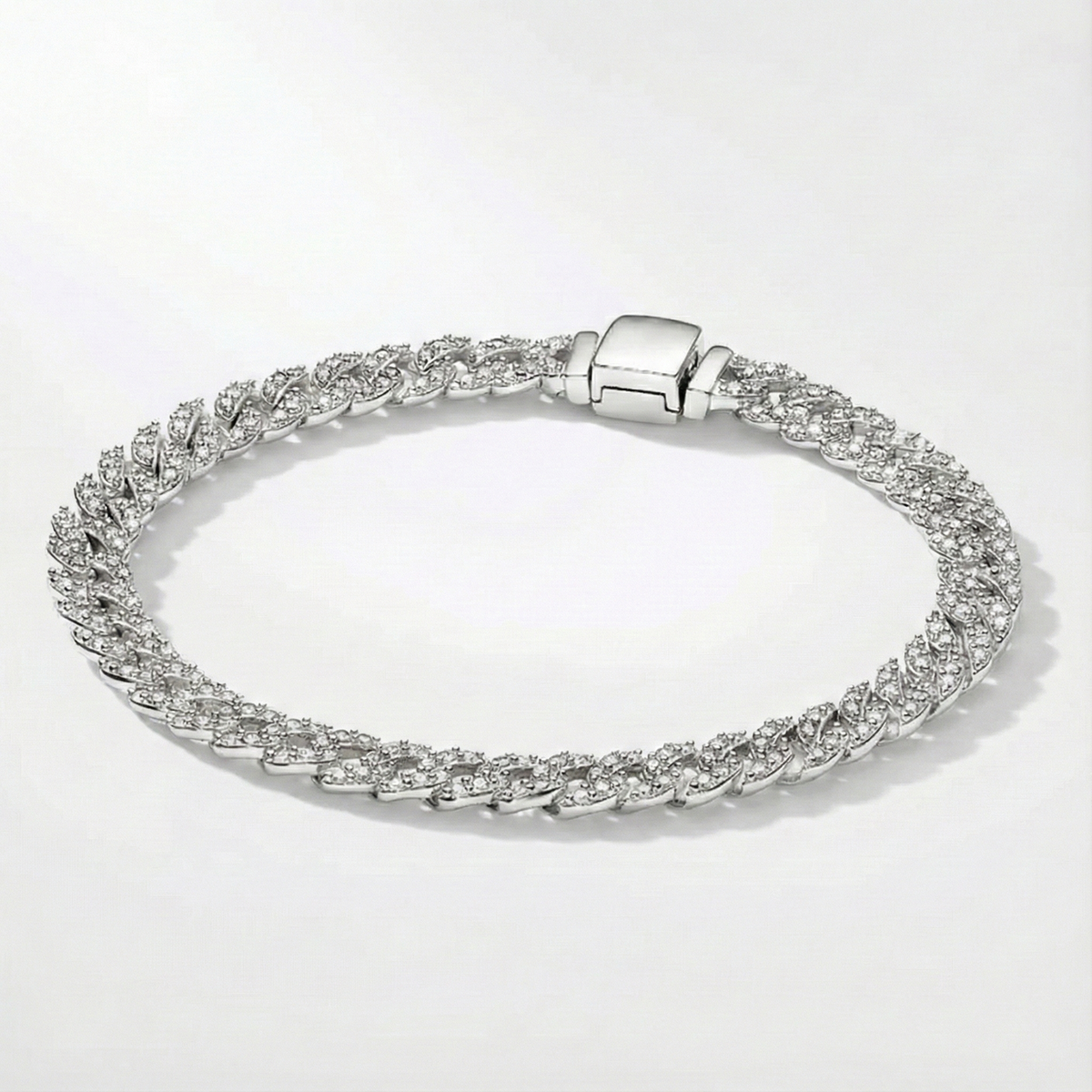 Cubanarmband met moissanite