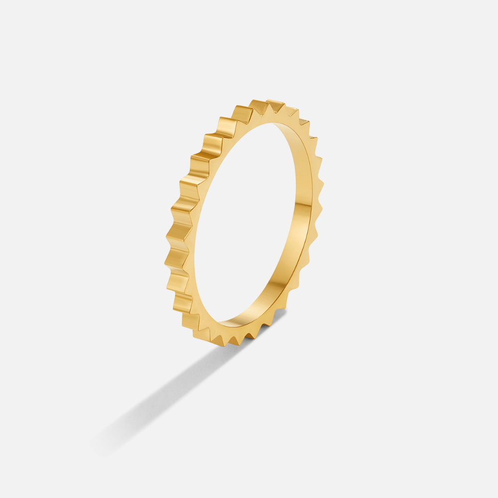 Reene geometrische gouden ring
