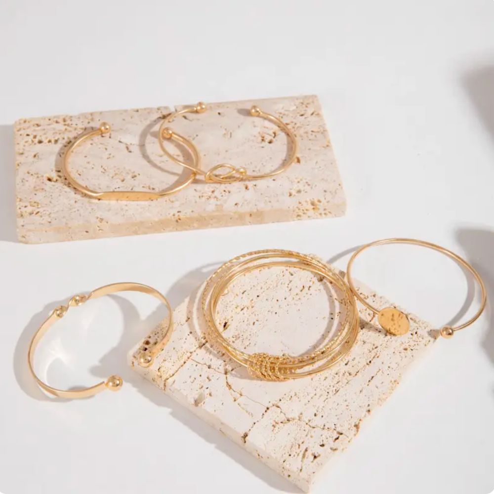 Geknoopte elegantie armbandset