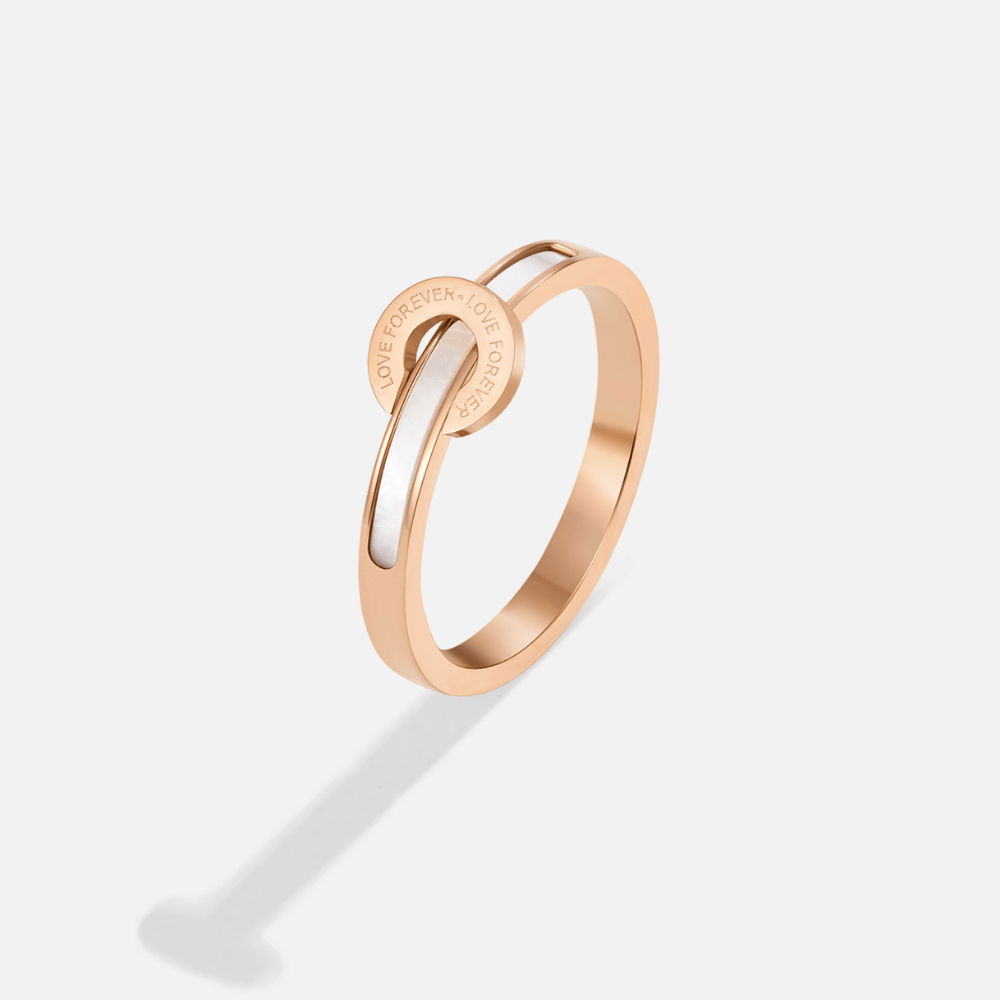 Roségouden infinityring
