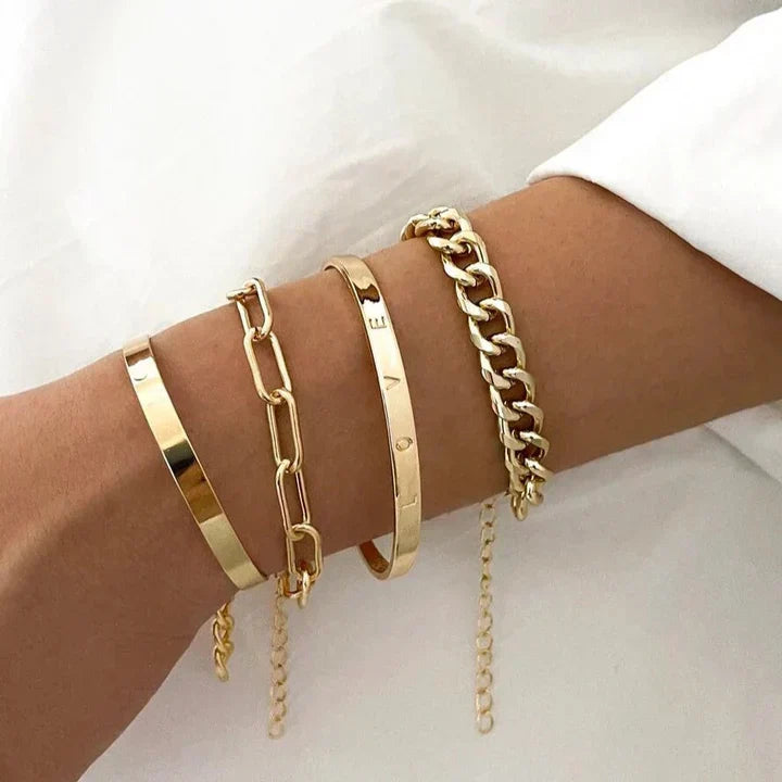 Noemi elegante gouden set