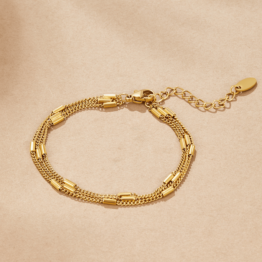 Sabina drievoudige gelaagde armband