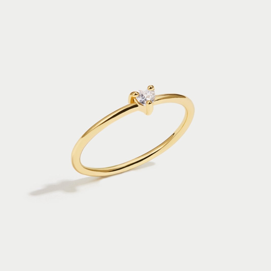 Leonie gladde gouden ring