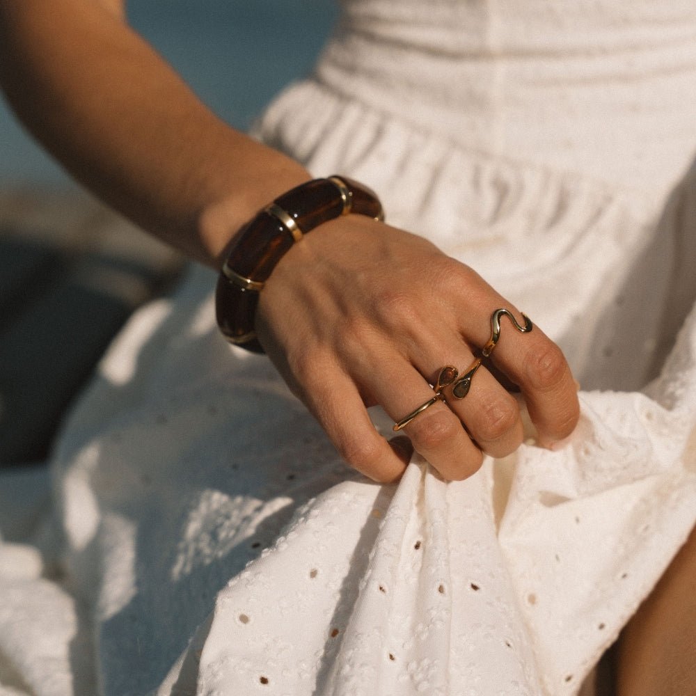 Tijgeroog steenring