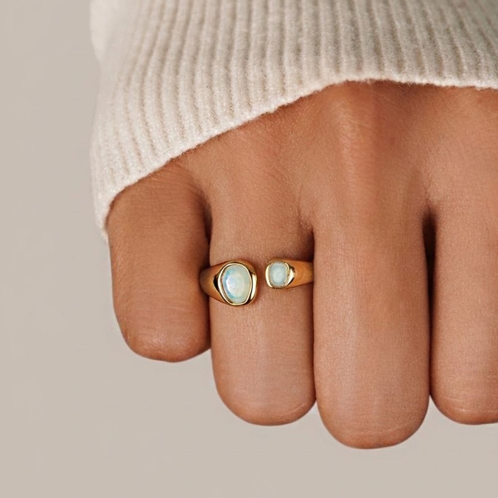 Vintage aquamarijnring