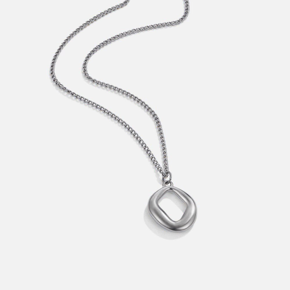 Zola geometrische zilveren ketting